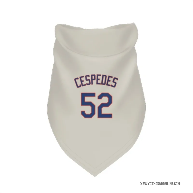 Yoenis Cespedes  Cream New York Mets  Cat & Dog Pet Bandana