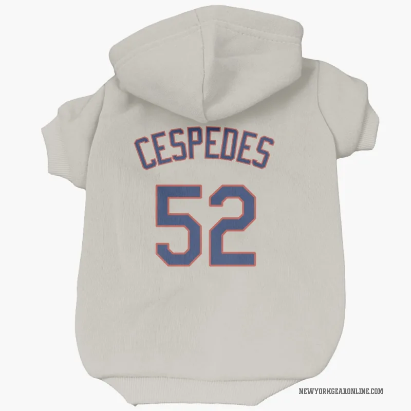 Yoenis Cespedes  Cream New York Mets  Cat & Dog Pet Hoodie