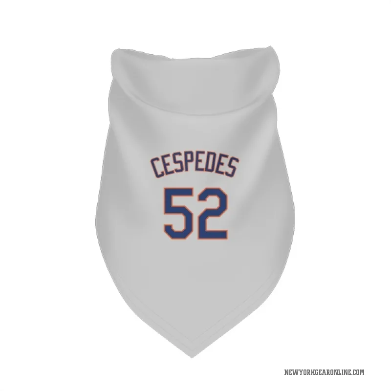 Yoenis Cespedes  Gray New York Mets  Cat & Dog Pet Bandana