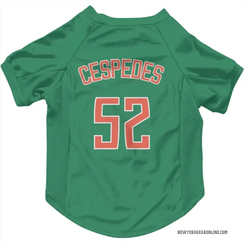 Yoenis Cespedes  Green New York Mets  Cat & Dog Pet Jersey