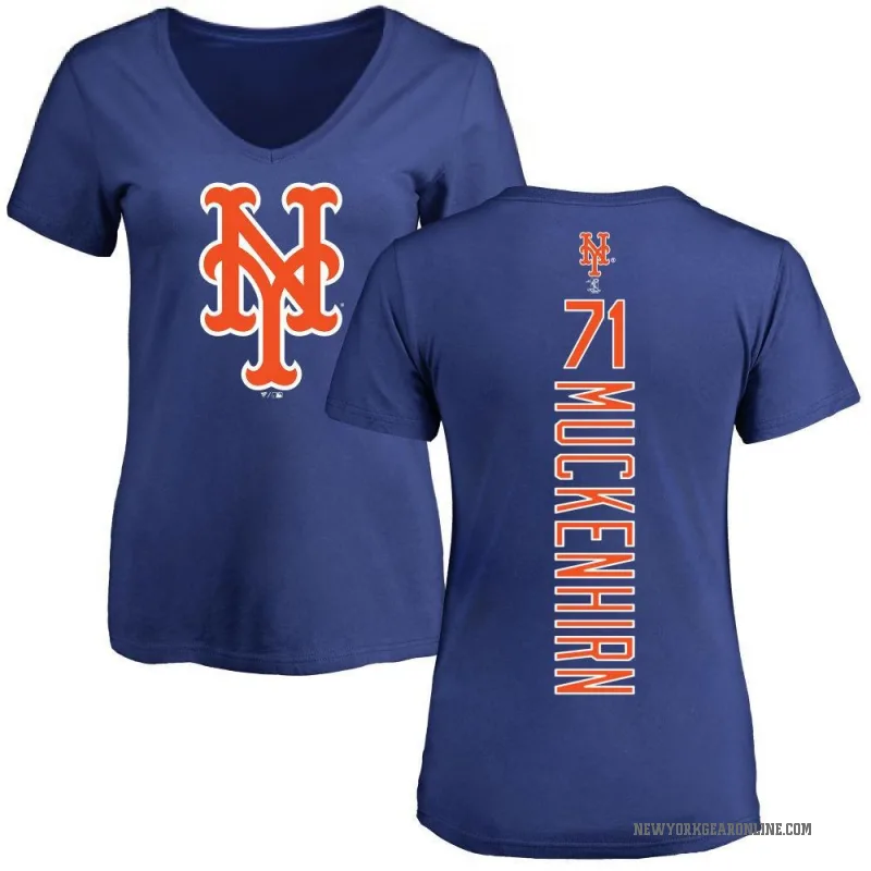 Zach Muckenhirn Women's Royal New York Mets Backer Slim Fit T-Shirt -